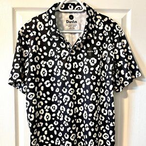 Duvin Design Company Leopard Polo, Men's Large
